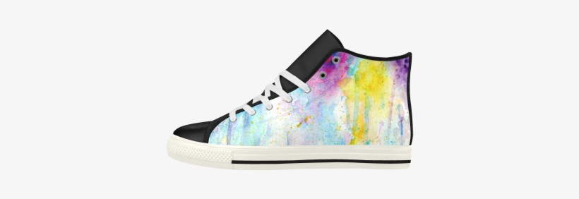 Watercolor Drips Aquila High Top Microfiber Leather - Fictional Character, transparent png #146921