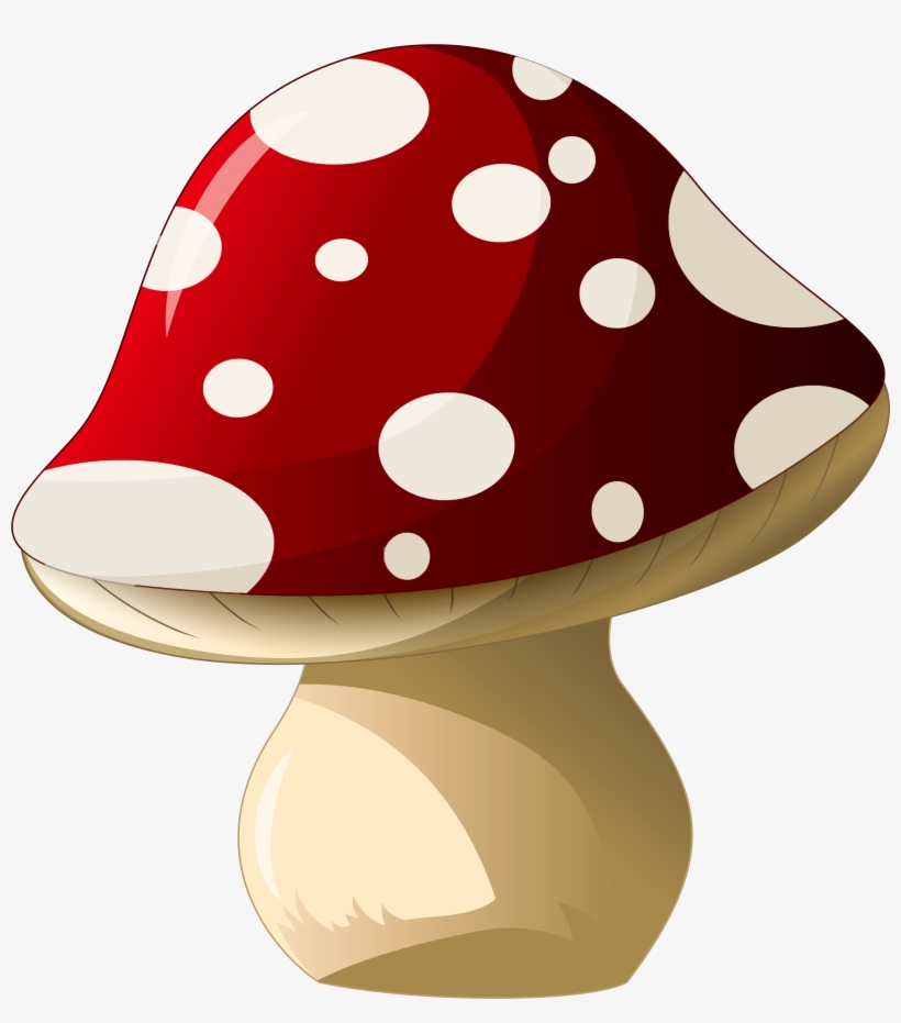 Basket Clipart Mushroom - Cartoon Mushroom, transparent png #146993