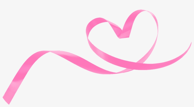 Valentine's Day Ribbon Heart Clip Art - Pink Ribbons Png, transparent png #146995
