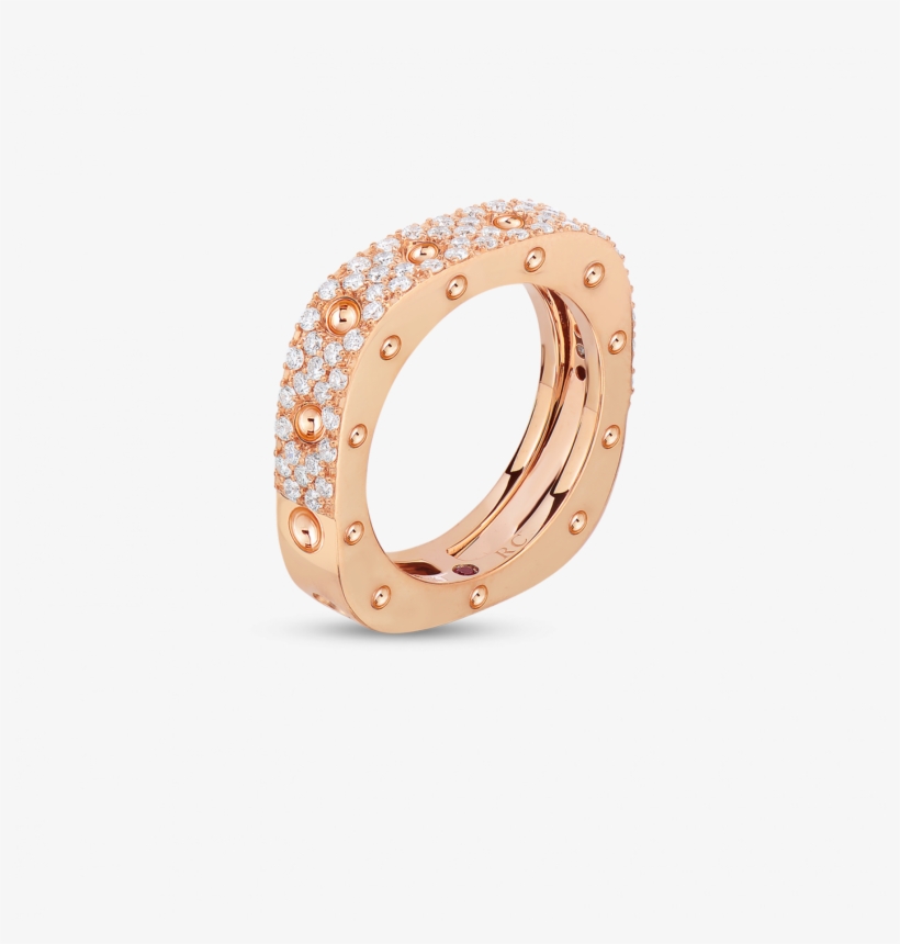 Roberto Coin Row Square Ring With Diamonds Png Square - Ear, transparent png #147162