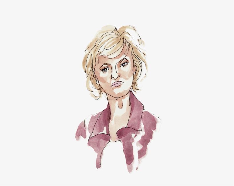 Tina Brown, Illustration By Alison Garwood-jones - Sketch, transparent png #147193