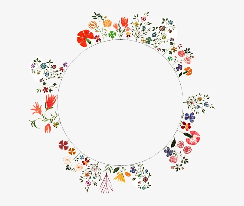 Christmas Circle Border Png Graphic Free Stock - Bride Tribe Floral Mugs, transparent png #147212