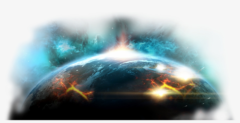 Galaxy Png Transparent Images - Planet On Fire Transparent, transparent png #147240