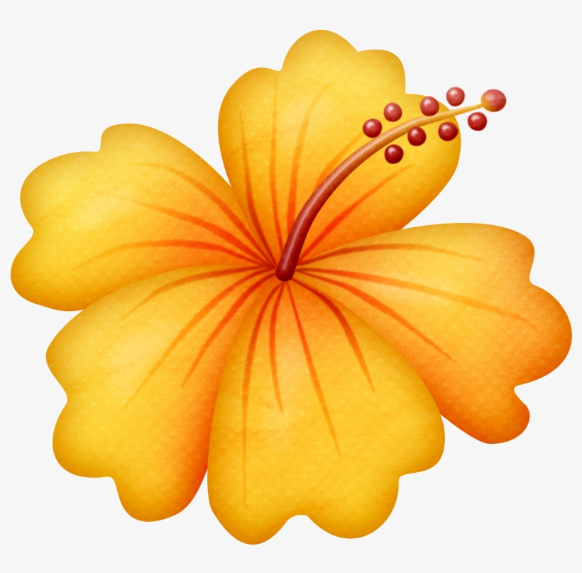 Flores Animadas Infantiles Con - Hawaii Flowers Clipart, transparent png #147260