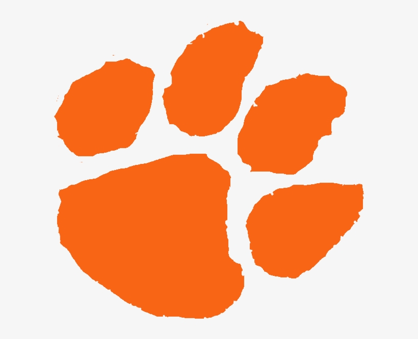 Tiger Paw Picture - Clemson Tigers Football Logo, transparent png #147415