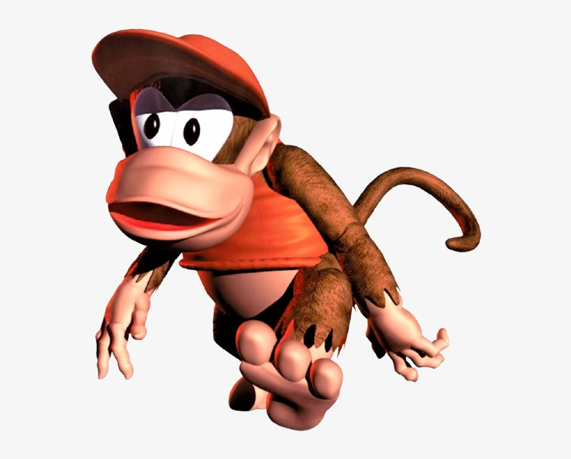 Donkey Kong Png Transparent Image - Donkey Kong Country Diddy Kong Png, transparent png #147855
