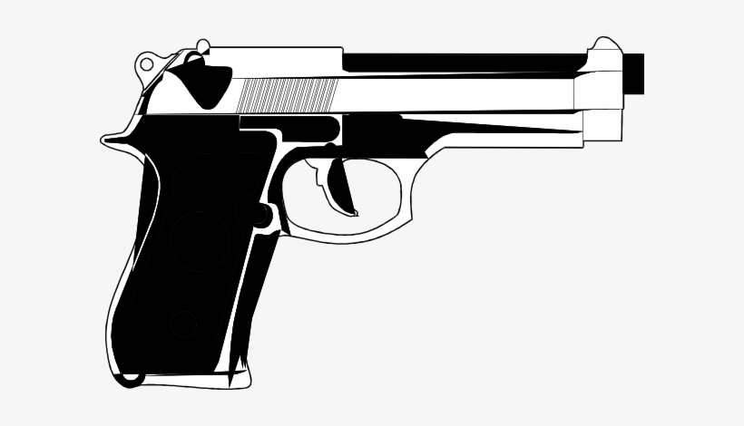 9mm Gun Tattoo Model - Hand Gun Cartoon, transparent png #147999