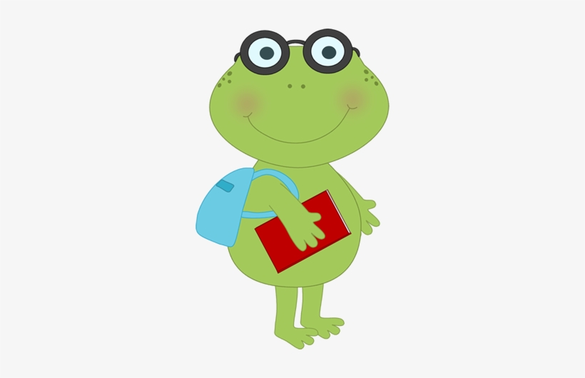 School Frog Clip Art - School Frog, transparent png #148156