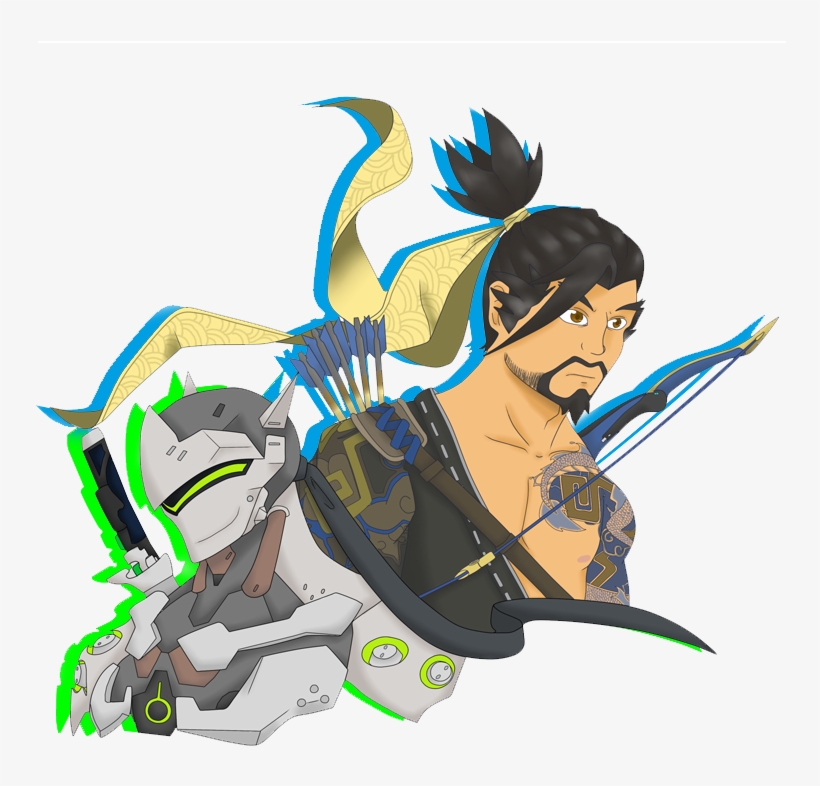 Hanzo And Genji By Themisturygirl - Genji And Hanzo Png, transparent png #148840