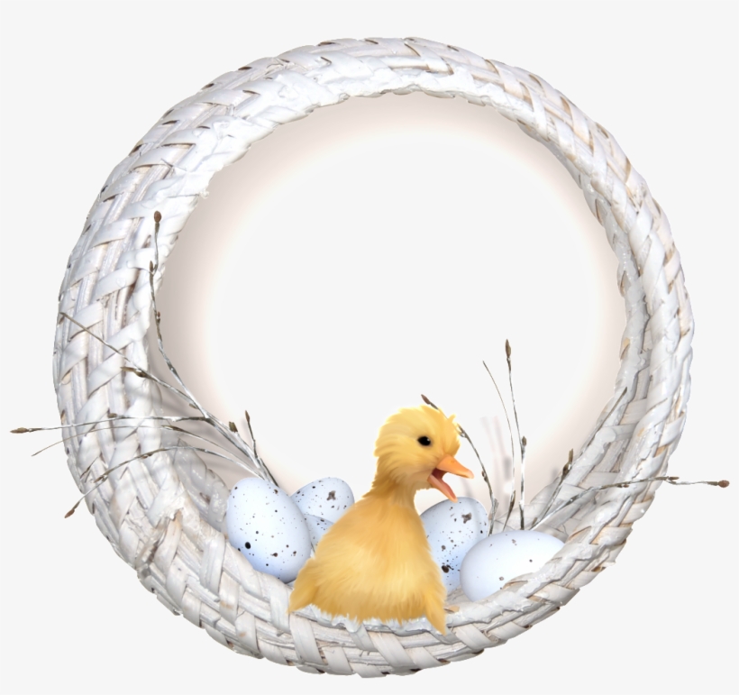 Small Yellow Duck Png Transparent In The Basket - Duck, transparent png #148948