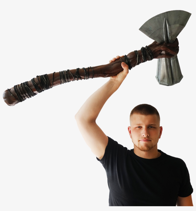 Thor Stormbreaker Hammer From Infinity War, transparent png #149298