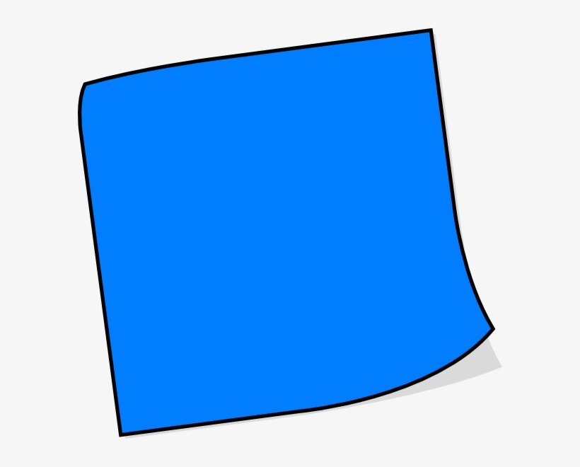 How To Set Use Blue Sticky Note Svg Vector, transparent png #149864