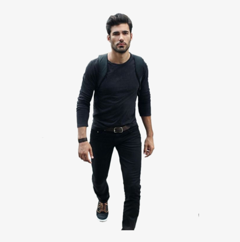 T Shirt Jeans Slim Fit Pants Clothing - Black Shirt And Black Jeans, transparent png #1400128