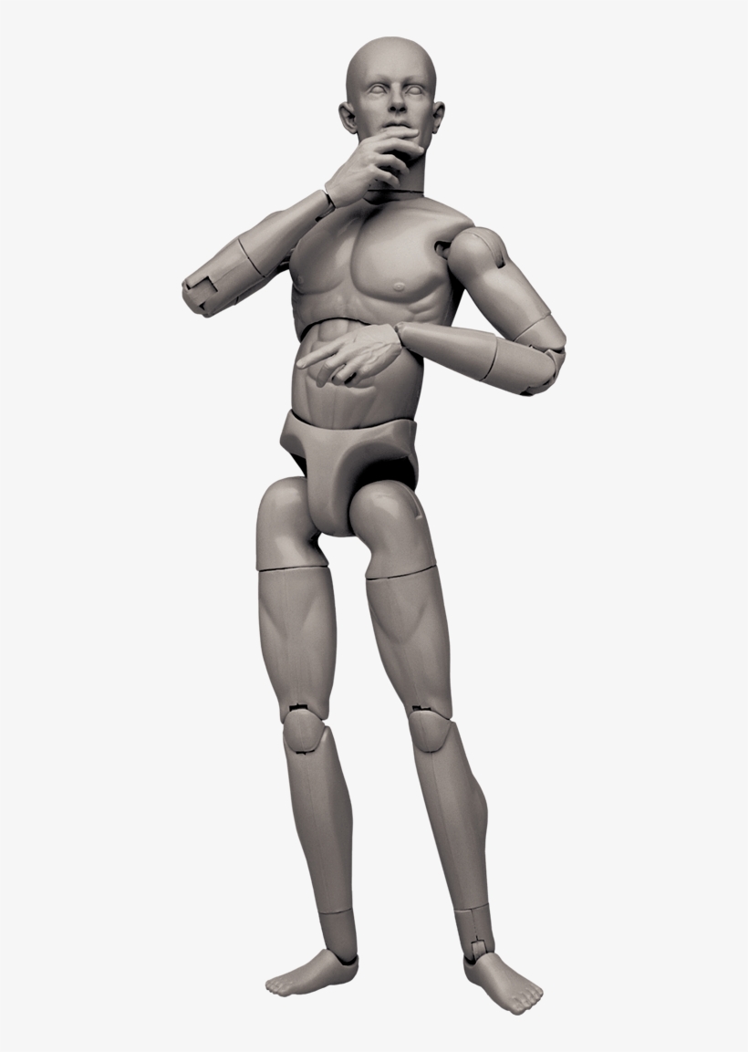Artist Model Male Sixth Scale Figure - Figure Model For Artists, transparent png #1400290