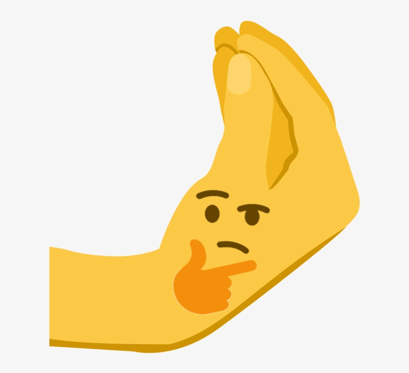 Post - Thinking Emoji Png, transparent png #1400544