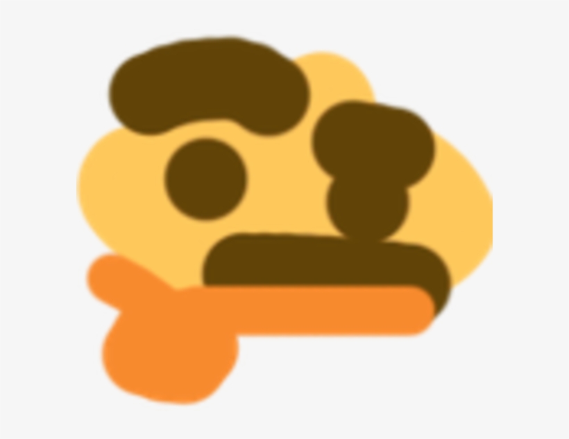 View Samegoogleiqdbsaucenao 1486805754660 , - Badly Drawn Thinking Emoji, transparent png #1400581