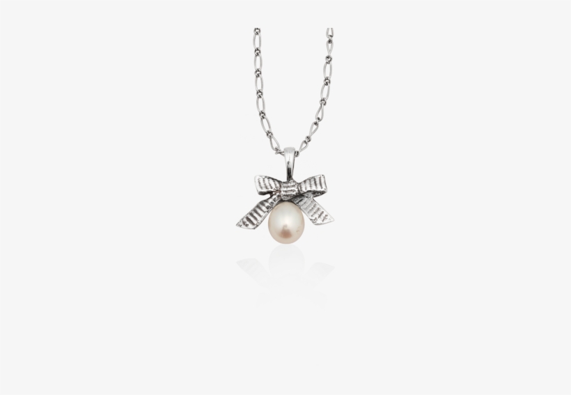 Petit Bow Pearl Pendant - Bow & Pearl, transparent png #1400721