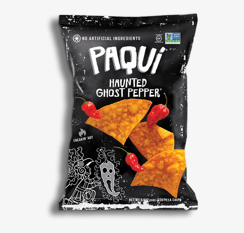 Callout Bag Lg - Paqui Haunted Ghost Pepper Chips, transparent png #1400741