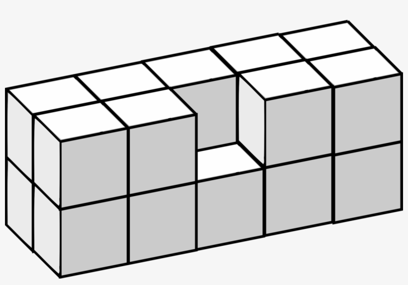 Cube Tetris Three-dimensional Space Jigsaw Puzzles - Clip Art Cube, transparent png #1401080