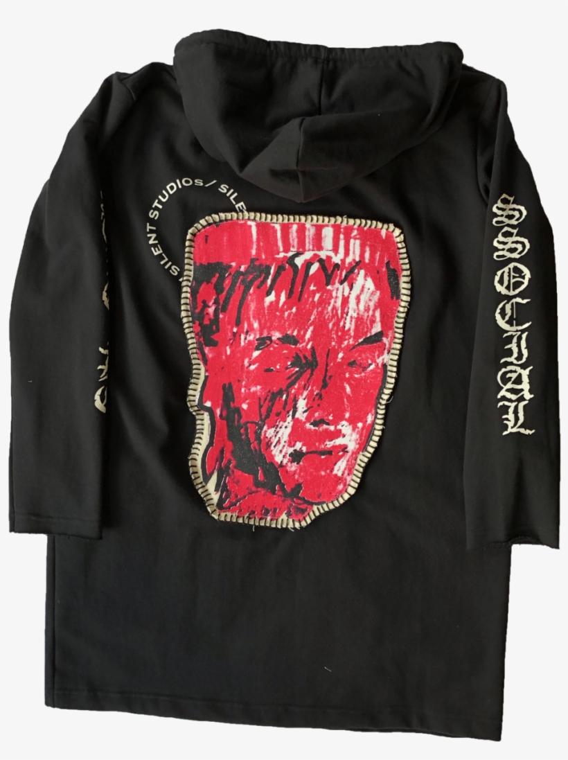 Long Hoodie Black Back, transparent png #1401323