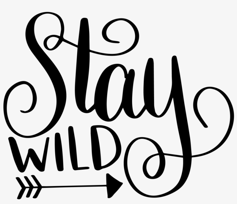 Hand Lettered Stay Wild Free Svg Cut File - Stay Wild Png, transparent png #1401493