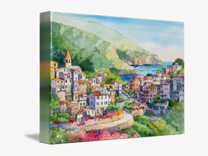 Corniglia By Bill Drysdale - City Vs Village Drawing, transparent png #1401546