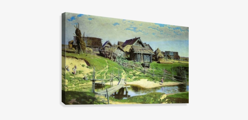 Russian Village Canvas Print - Русская Деревня В 17 Веке, transparent png #1401708