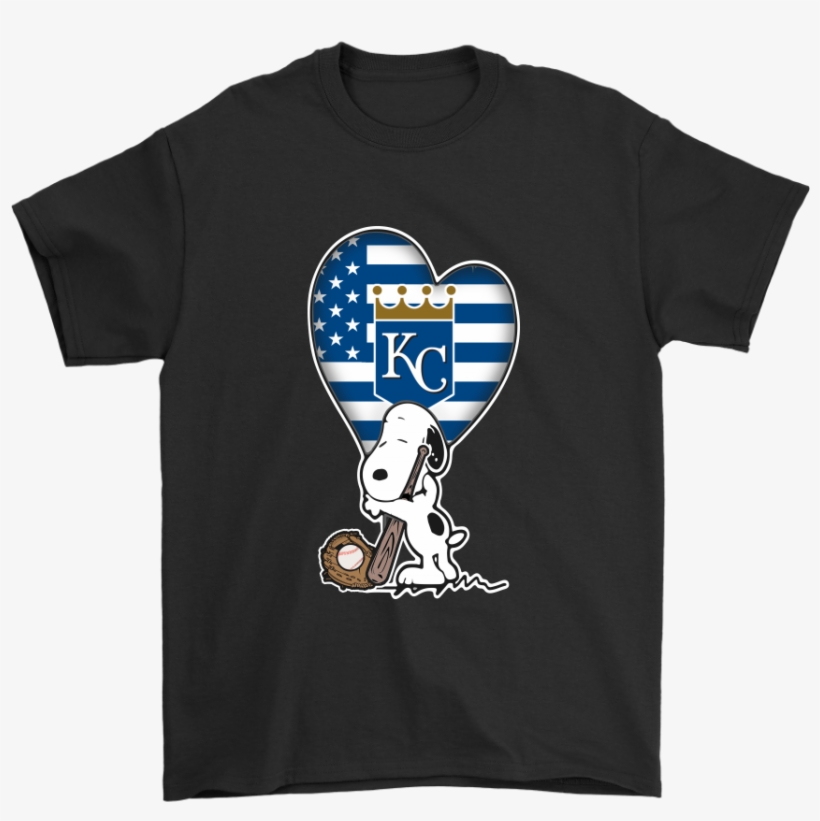 Kansas City Royals Snoopy Baseball Sports Shirts - Washington Capitals Stanley Cup Gear, transparent png #1402326