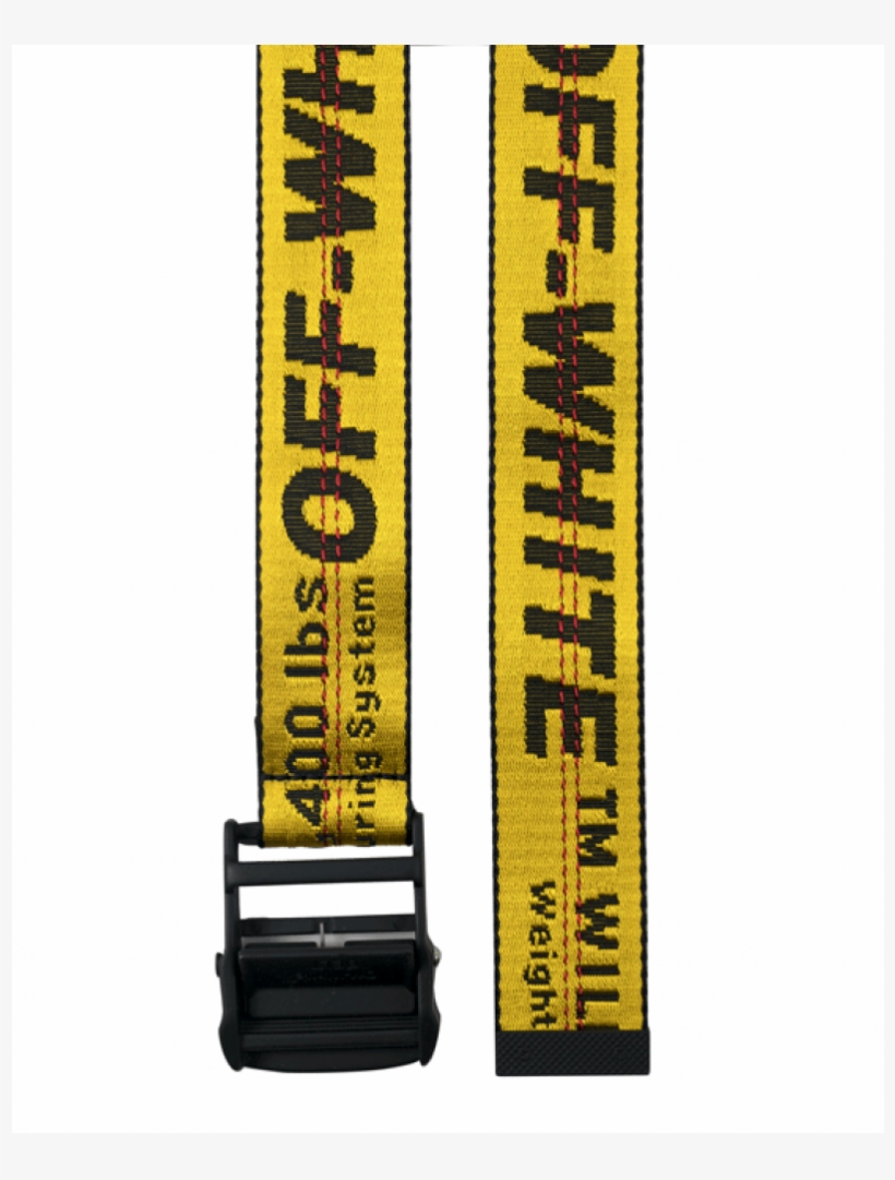 Off-white Yellow And Black Industrial Belt, transparent png #1403149