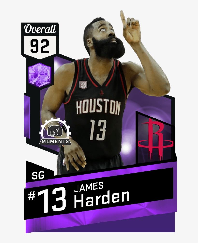 James Harden - Magic Johnson 2k17 Card, transparent png #1403275