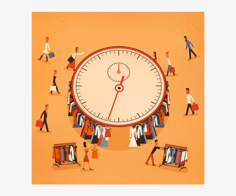 Fast Fashion Zara H&m Urban Outfitters Topman Topshop - Wall Clock, transparent png #1403546