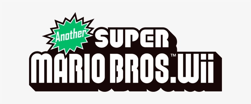 Another Smbw Logo - Logo New Super Mario Bros Wii, transparent png #1403607