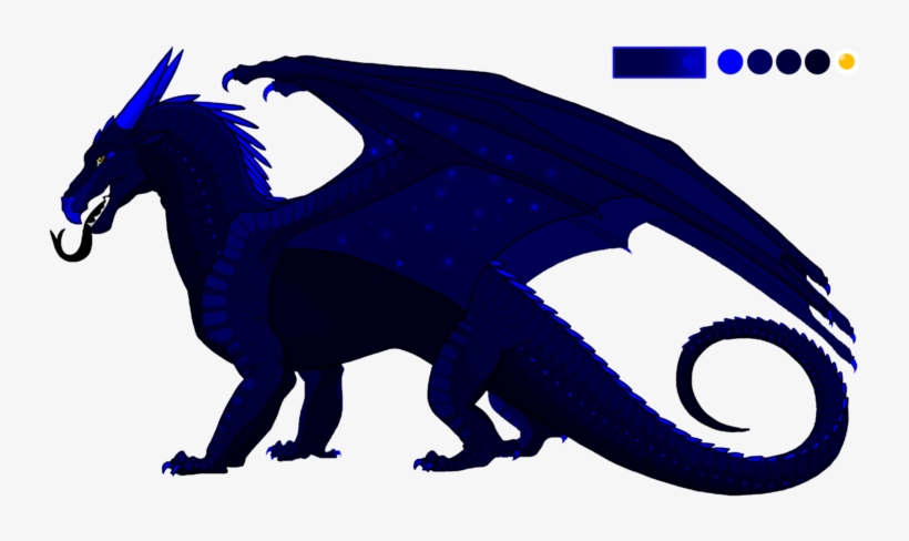Blue Drawing Nightwing - Wings Of Fire Morrowseer, transparent png #1404123