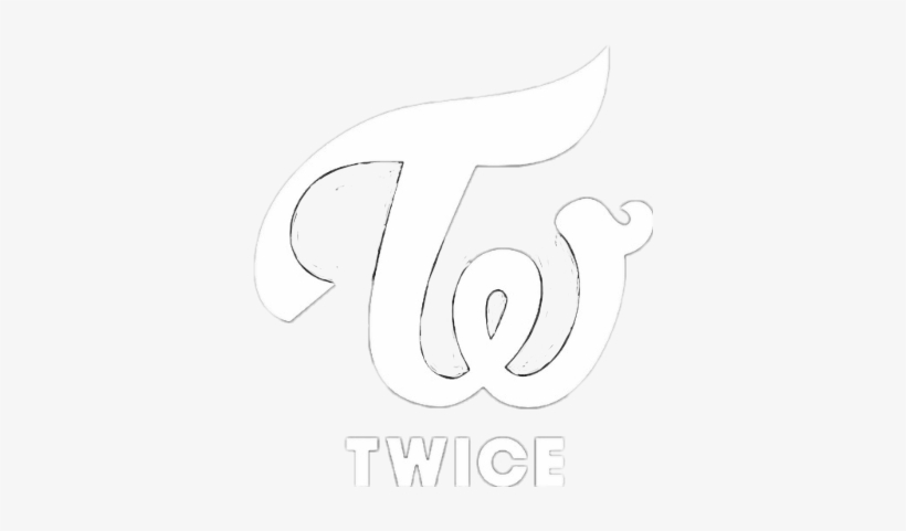 Twice Logo Blanco White Nyeon Jeongyeon Momo Sana Jihyo - Twice Kpop, transparent png #1404489