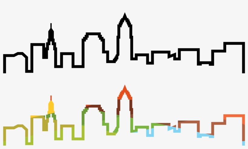 Cleveland Skyline Illustration, transparent png #1405026