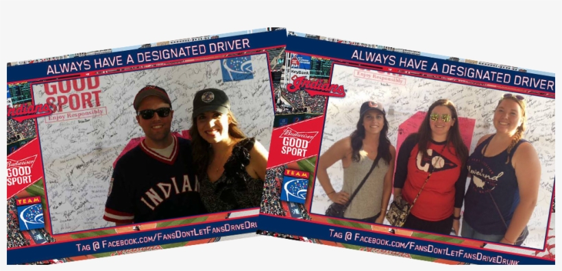 Cleveland Indians Fans Always Have A Designated Driver - Banner, transparent png #1405248