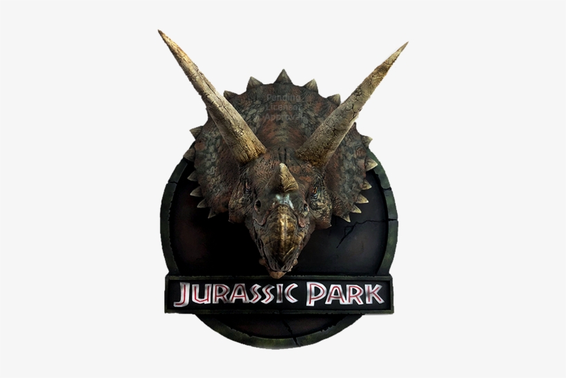 19" Jurassic Park Bust Triceratops - Jurassic Park Dead Triceratops, transparent png #1405297