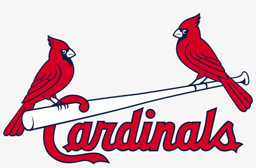 Louis Cardinals Birds On Bat Logo - St Louis Cardinals, transparent png #1405316