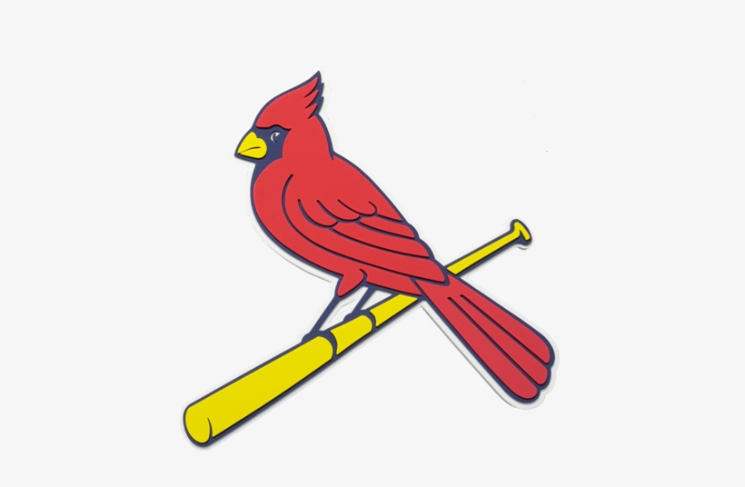 St Louis Cardinals Mlb 3d Foam Logo Wall Sign- Bird - St Louis Cardinals 4x4 Die Cut Decal, transparent png #1405355