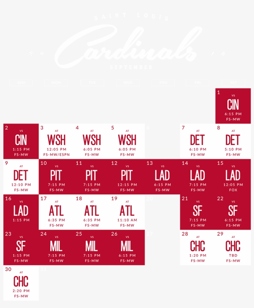 If You Want To Make Your Own Lockscreen, Give It A - Cardinals September 2018 Schedule, transparent png #1405734