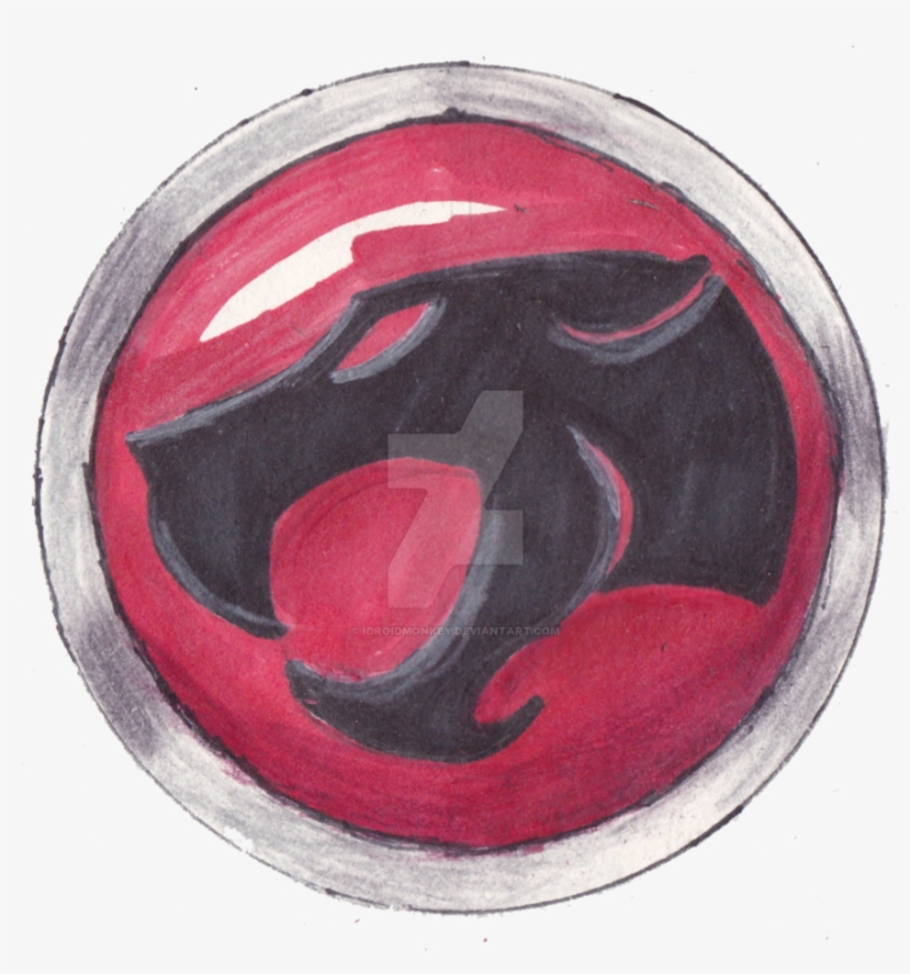 Thundercats Logo Speed Drawing Video By Idroidmonkey - Circle, transparent png #1406092
