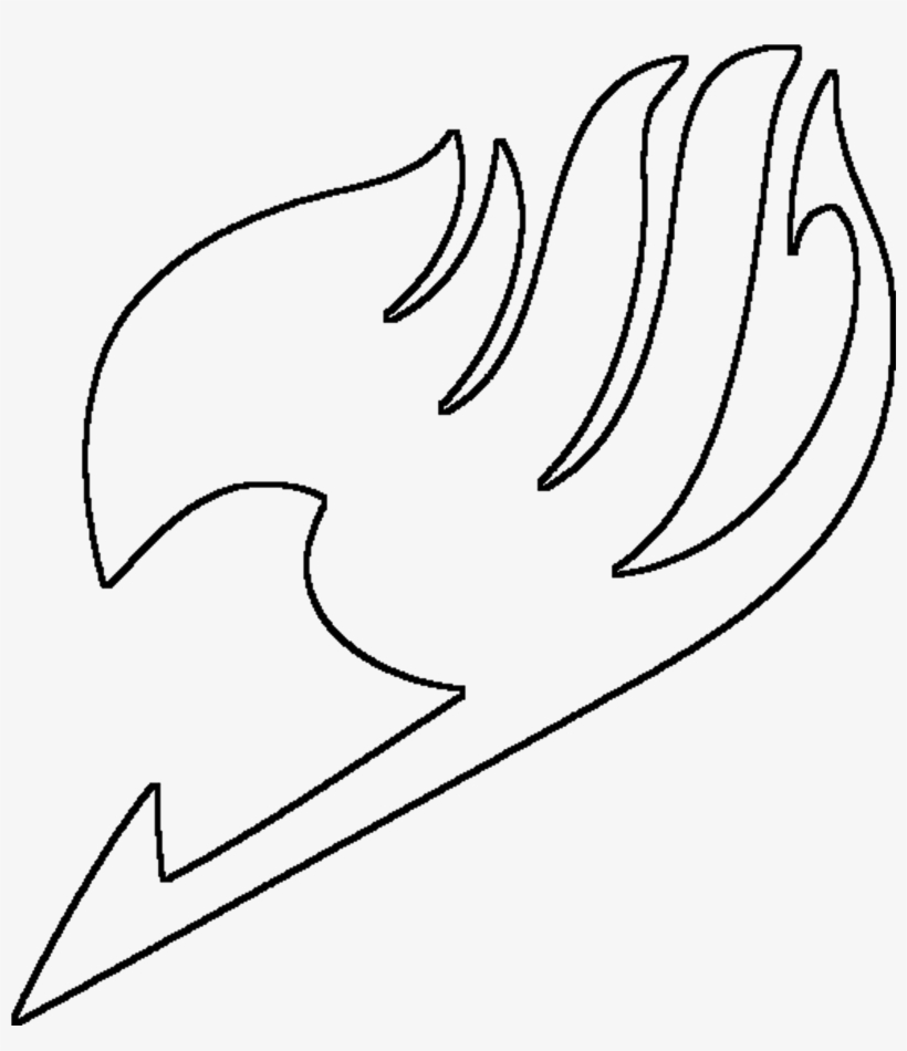 Fairy Tail Symbol Lineart By Skylight1989 - Fairy Tail Mark Drawing, transparent png #1406487