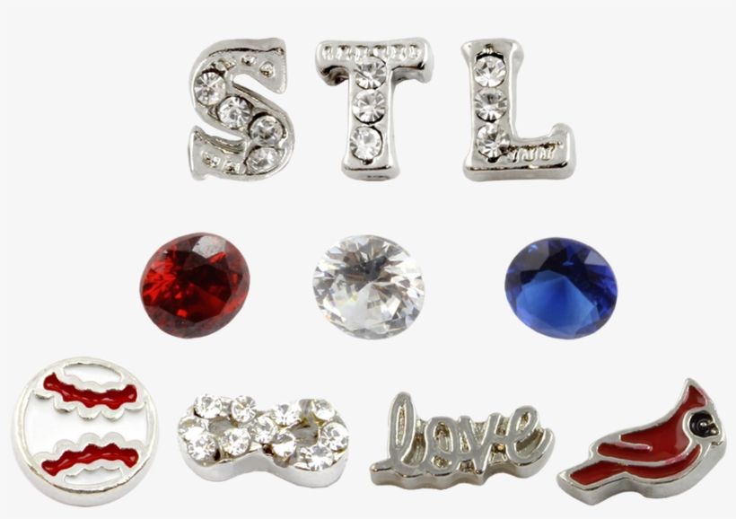 St Louis Cardinals Baseball Charm Set - Infinity Love Hd Charm Set, transparent png #1406554