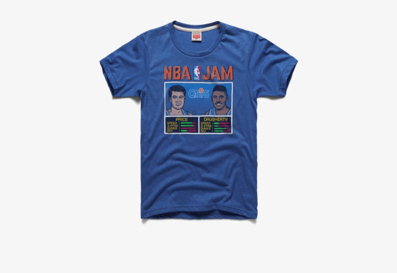 Nba Jam Cleveland Cavs Cavaliers Retro Basketball Arcade - Homage Nba Jam Shirt, transparent png #1406845