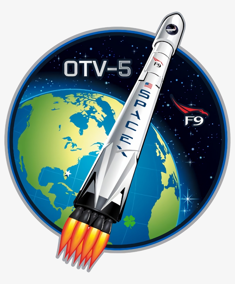 Spacex's Falcon 9 Rocket Will Launch The U - Spacex Otv 5 Patch, transparent png #1407473