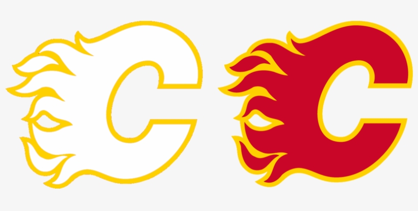 Calgary Flames Home & Awat Jersey Logo / 1980 > - Calgary Flames Logo Png, transparent png #1408015