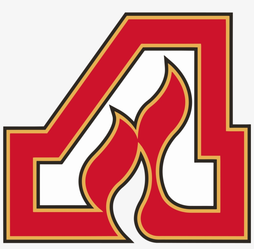 Image Result For Calgary Flames First Logo - Adirondack Flames Logo, transparent png #1408038