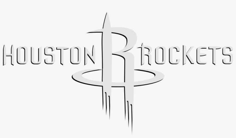 Houston Rockets Logo Black And White - Calligraphy, transparent png #1408287