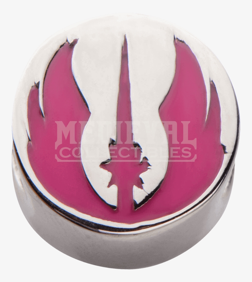 Star Wars Pink Jedi Symbol Bead Charm, transparent png #1409480