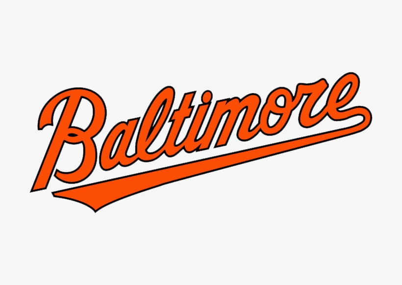 Baltimore Orioles Alternative Font Logo - Baltimore Logo, transparent png #1410300
